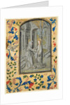 Leaf from a Book of Hours: Annunciation to the Shepherds, c. 1470-1480 by Guillaume Vrelant
