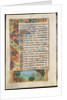 Leaf from a Book of Hours: Ape Hunting Wild Boars and Ape Fishing, c. 1500-1510 by Unknown