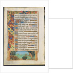 Leaf from a Book of Hours: Ape Hunting Wild Boars and Ape Fishing, c. 1500-1510 by Unknown