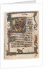 Leaf from a Book of Hours: Initial D: Flight into Egypt, early 1300s by Unknown