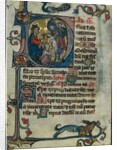 Leaf from a Book of Hours: Initial D: Massacre of the Innocents, early 1300s by Unknown