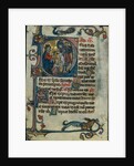 Leaf from a Book of Hours: Initial D: Massacre of the Innocents, early 1300s by Unknown