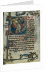 Leaf from a Book of Hours: Initial D: Massacre of the Innocents, early 1300s by Unknown