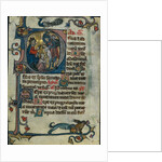 Leaf from a Book of Hours: Initial D: Massacre of the Innocents, early 1300s by Unknown