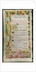 Leaf from a Book of Hours: Penitential Psalms, c. 1530-1535 by Noël Bellemare