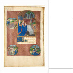 Leaf from a Book of Hours: Presentation in the Temple with Roundels of the Casting of Lots…, c1460 by Master of Adélaïde de Savoie (follower of)
