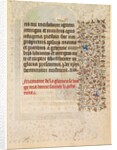 Leaf from a Book of Hours: Text, c. 1415 by Boucicaut Master