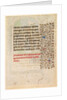 Leaf from a Book of Hours: Text, c. 1415 by Boucicaut Master