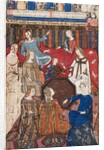 Leaf from a Cocharelli Treatise on the Vices: Accidia and Her Court, c. 1330-40 by Unknown
