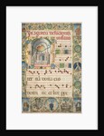 Leaf from a Gradual: Initial with Mass for the Dead, c. 1480 by Jacopo Filippo d' Argenta