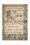 Leaf from a Gradual: Initial with Mass for the Dead, c. 1480 by Jacopo Filippo d' Argenta