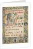 Leaf from a Gradual: Initial with Mass for the Dead, c. 1480 by Jacopo Filippo d' Argenta