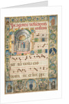 Leaf from a Gradual: Initial with Mass for the Dead, c. 1480 by Jacopo Filippo d' Argenta