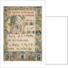 Leaf from a Gradual: Initial with Mass for the Dead, c. 1480 by Jacopo Filippo d' Argenta