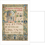 Leaf from a Gradual: Initial with Mass for the Dead, c. 1480 by Jacopo Filippo d' Argenta