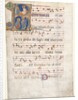 Leaf from a Gradual: Initial with the Three Marys at the Tomb and 'Noli me Tangere', c. 1270-130 by Unknown