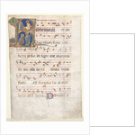 Leaf from a Gradual: Initial with the Three Marys at the Tomb and 'Noli me Tangere', c. 1270-130 by Unknown