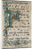 Leaf from a Gradual: Initial P with the Nativity, c. 1500 by Attavante degli Attavanti; Workshop