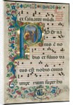 Leaf from a Gradual: Initial P with the Nativity, c. 1500 by Attavante degli Attavanti; Workshop