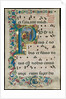 Leaf from a Gradual: Initial P with the Nativity, c. 1500 by Attavante degli Attavanti; Workshop