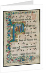 Leaf from a Gradual: Initial P with the Nativity, c. 1500 by Attavante degli Attavanti; Workshop