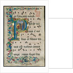 Leaf from a Gradual: Initial P with the Nativity, c. 1500 by Attavante degli Attavanti; Workshop