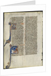 Leaf from a Latin Bible: Initial A and Initial A: Judith Beheading Holofernes, c. 1230-1240 by Leber Group (circle or workshop of)