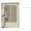 Leaf from a Latin Bible: Initial A and Initial A: Judith Beheading Holofernes, c. 1230-1240 by Leber Group (circle or workshop of)