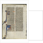Leaf from a Latin Bible: Initial A and Initial A: Judith Beheading Holofernes, c. 1230-1240 by Leber Group (circle or workshop of)
