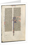 Leaf from a Latin Bible: Initial P with St. Paul Holding a Sword…, c. 1250 by Johannes Grusch Atelier (circle or workshop of)