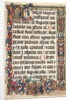 Leaf from a Psalter with Full Border with Medallions (Annunciation, SS. Jerome, Clare…, 1475 by Unknown