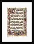 Leaf from a Psalter with Full Border with Medallions (Annunciation, SS. Jerome, Clare…, 1475 by Unknown