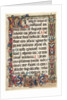 Leaf from a Psalter with Full Border with Medallions (Annunciation, SS. Jerome, Clare…, 1475 by Unknown