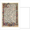 Leaf from a Psalter with Full Border with Medallions (Annunciation, SS. Jerome, Clare…, 1475 by Unknown