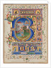 Leaf from a Psalter with Historiated Initial: King David, c. 1450 by Unknown