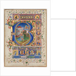 Leaf from a Psalter with Historiated Initial: King David, c. 1450 by Unknown