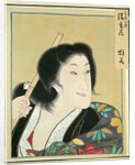 Leaf from Album of Actor Portraits, c. 1790-1810 by Shorakusai