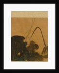 Leaf from Album of Seasonal Themes: Brush, Holder, and Leaves, 1847 by Shibata Zeshin