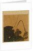 Leaf from Album of Seasonal Themes: Brush, Holder, and Leaves, 1847 by Shibata Zeshin