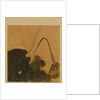 Leaf from Album of Seasonal Themes: Brush, Holder, and Leaves, 1847 by Shibata Zeshin