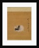 Leaf from Album of Seasonal Themes: Crescent Moon, 1847 by Shibata Zeshin