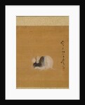 Leaf from Album of Seasonal Themes: Crescent Moon, 1847 by Shibata Zeshin