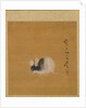 Leaf from Album of Seasonal Themes: Crescent Moon, 1847 by Shibata Zeshin