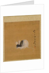 Leaf from Album of Seasonal Themes: Crescent Moon, 1847 by Shibata Zeshin