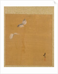 Leaf from Album of Seasonal Themes: Maple Leaves and Feather, 1847 by Shibata Zeshin