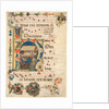 Leaf from an Antiphonary with Historiated Initial with The Nativity and Music by Unknown