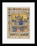 Leaf from an Antiphonary: Coronation of the Virgin, 1400s by Master of the Beffi Triptych (attributed to)