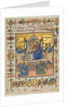 Leaf from an Antiphonary: Coronation of the Virgin, 1400s by Master of the Beffi Triptych (attributed to)