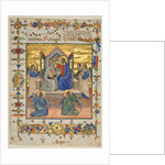 Leaf from an Antiphonary: Coronation of the Virgin, 1400s by Master of the Beffi Triptych (attributed to)