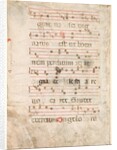 Leaf from an Antiphonary: Music, early 1300s by Unknown